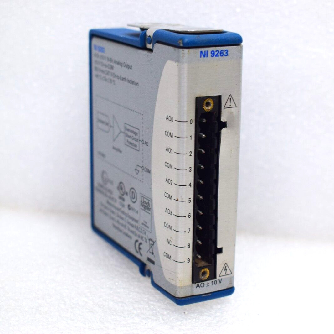 NATIONAL INSTRUMENTS NI 9263 4-CH ±10V 16-BIT ANALOG OUTPUT MODULE