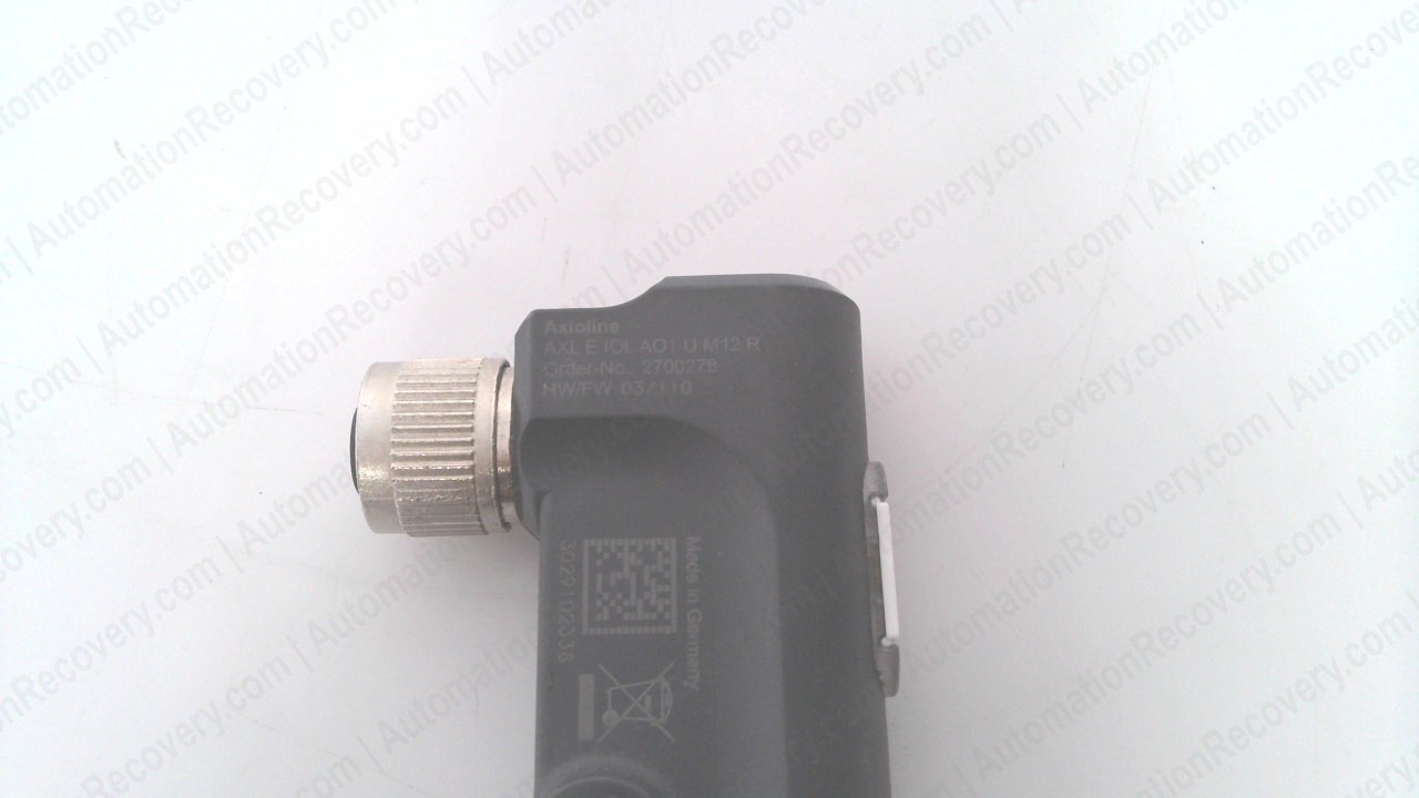 PHOENIX CONTACT AXL E IOL AO1 U M12 R E, I/O ANALOG CONVERTER, 2700278, #347162