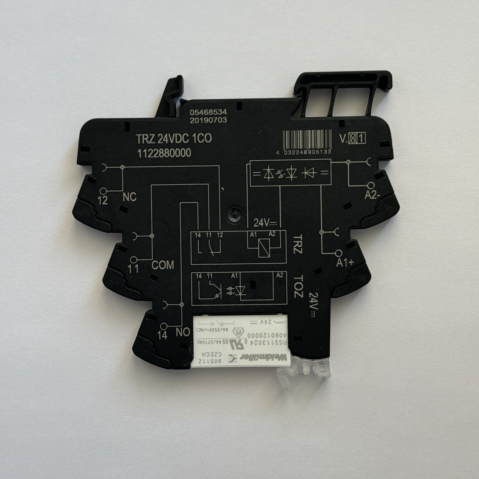 🧰 2 PCS • Weidmuller 1122880000 • TRZ 24VDC 1CO Original Power Relay Module