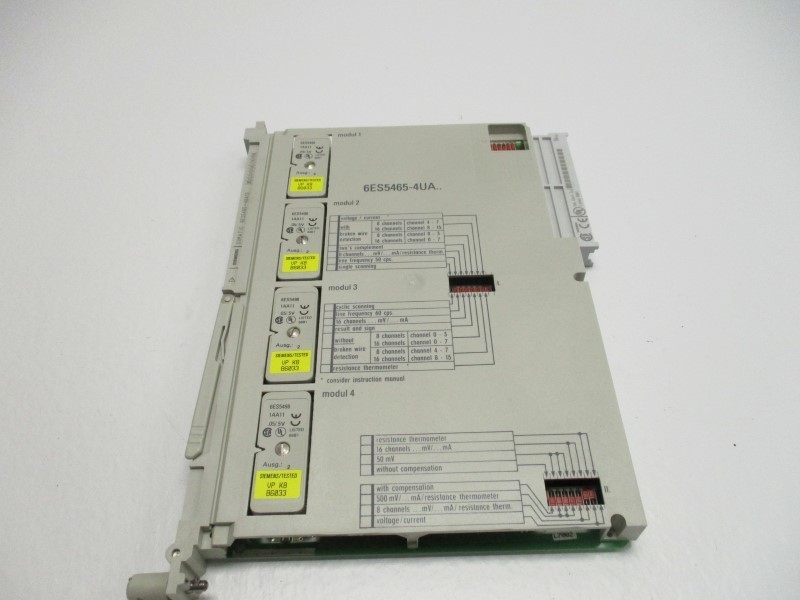 SIEMENS SIMATIC 6ES5465-4UA13 ANALOG INPUT MODULE UNMP