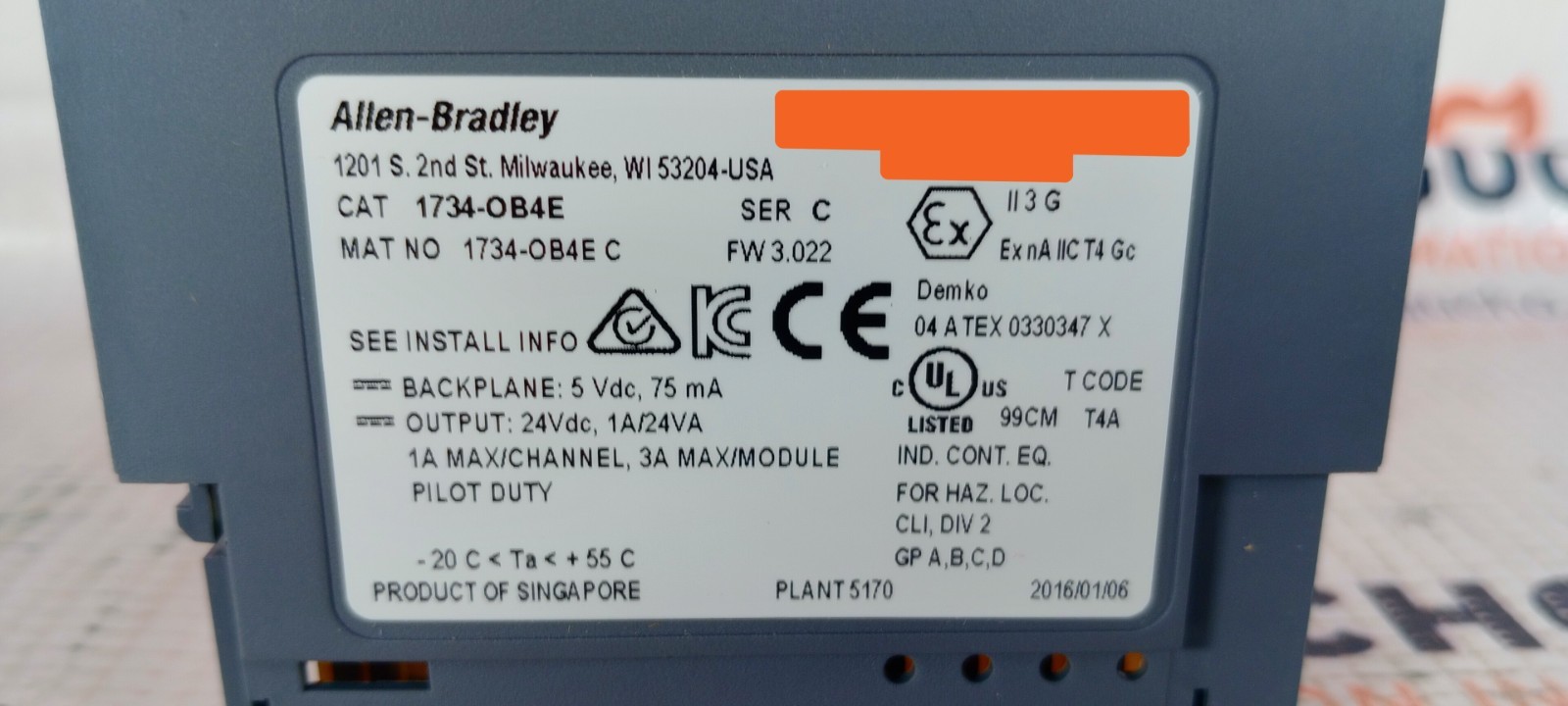 LOT(3) Allen Bradley 1734-OB4E /C POINT I/O Digital DC Sourcing broken