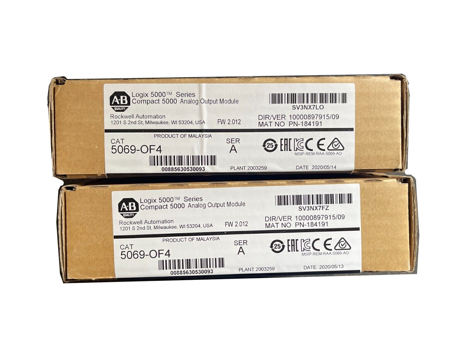 AB 5069-OF4 Compact 5000 Logix Analog Output Module 5069OF4 Free Shipping