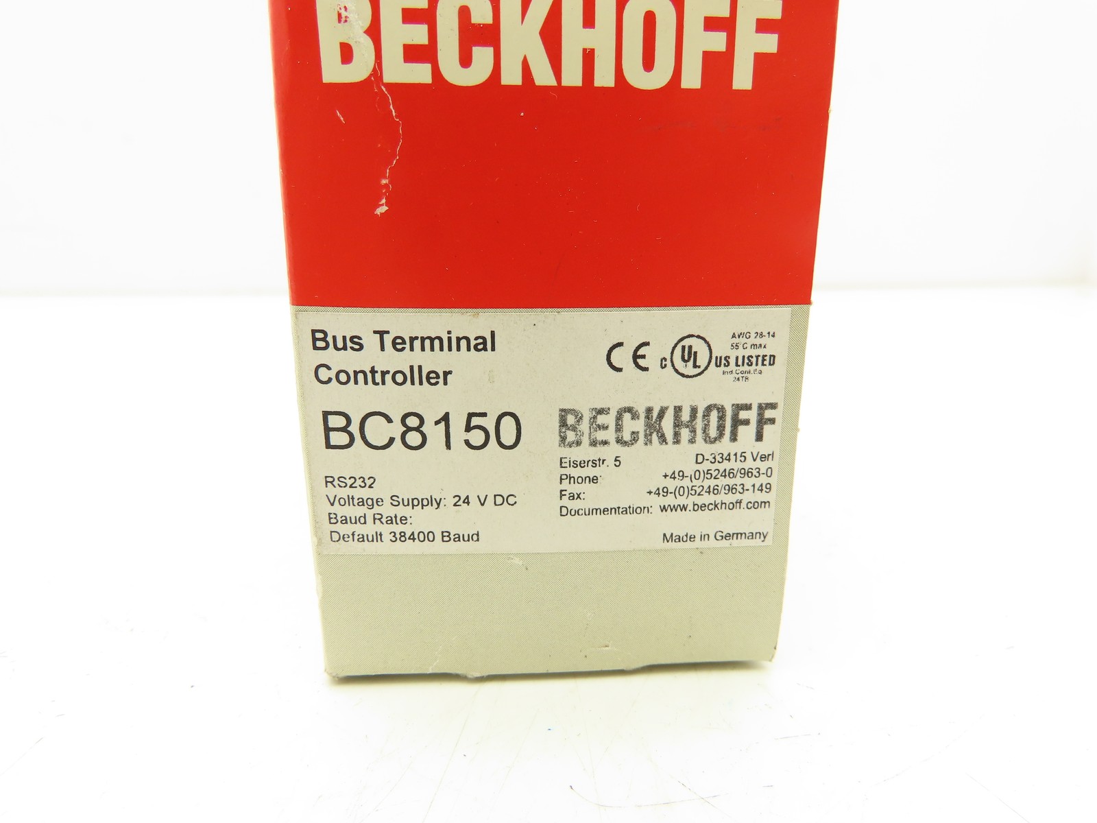 Beckhoff BC8150 Bus Terminal Controller 24VDC