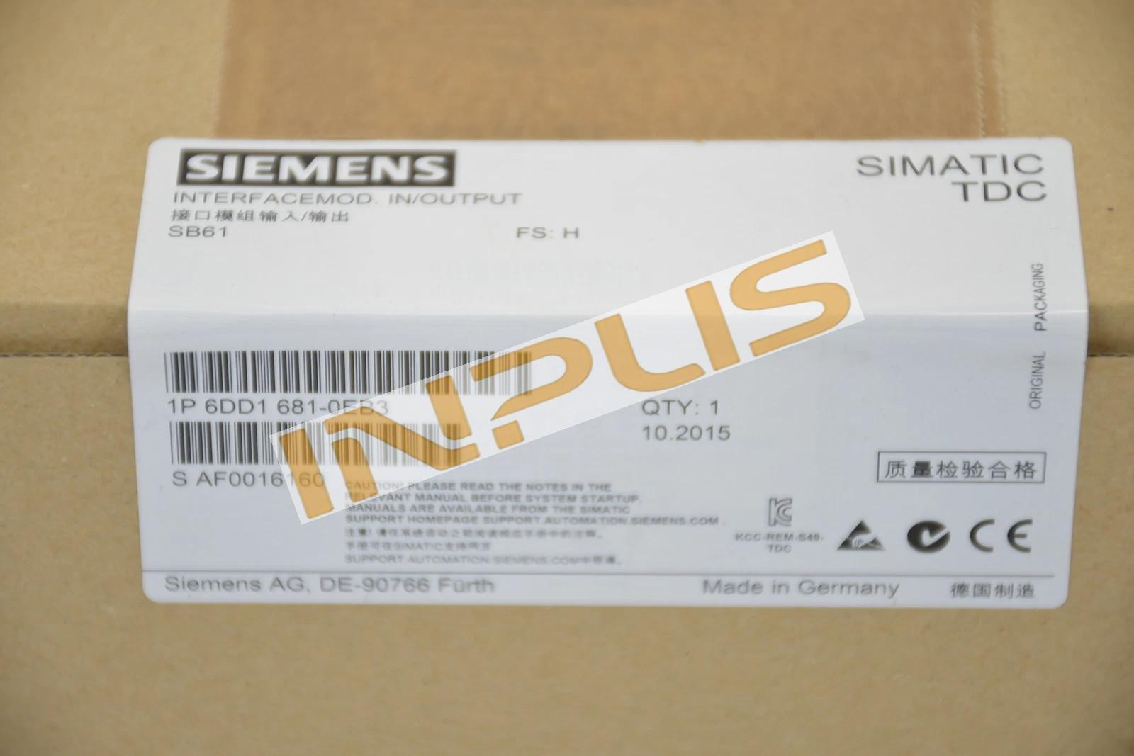 6DD1681-0EB3 Siemens simatic TDC binary input SB61 6DD16810EB3