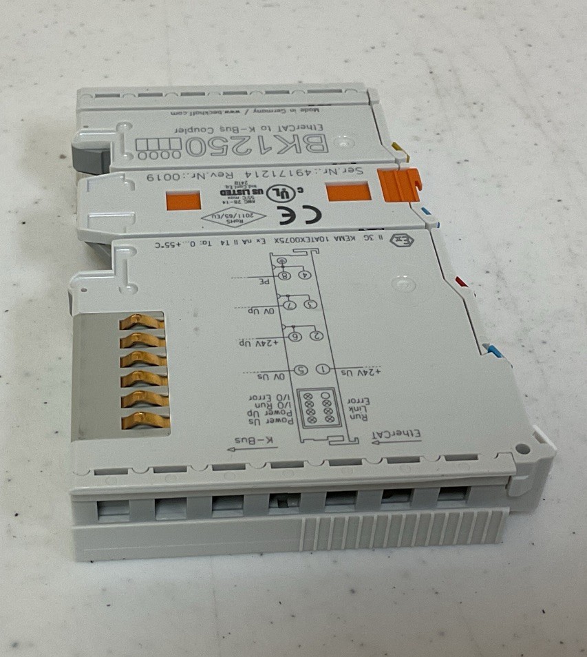 NEW, BECKHOFF BK1250 PLC MODULE K-BUS COUPLER, SERIES 49171214, FREE SHIPPING