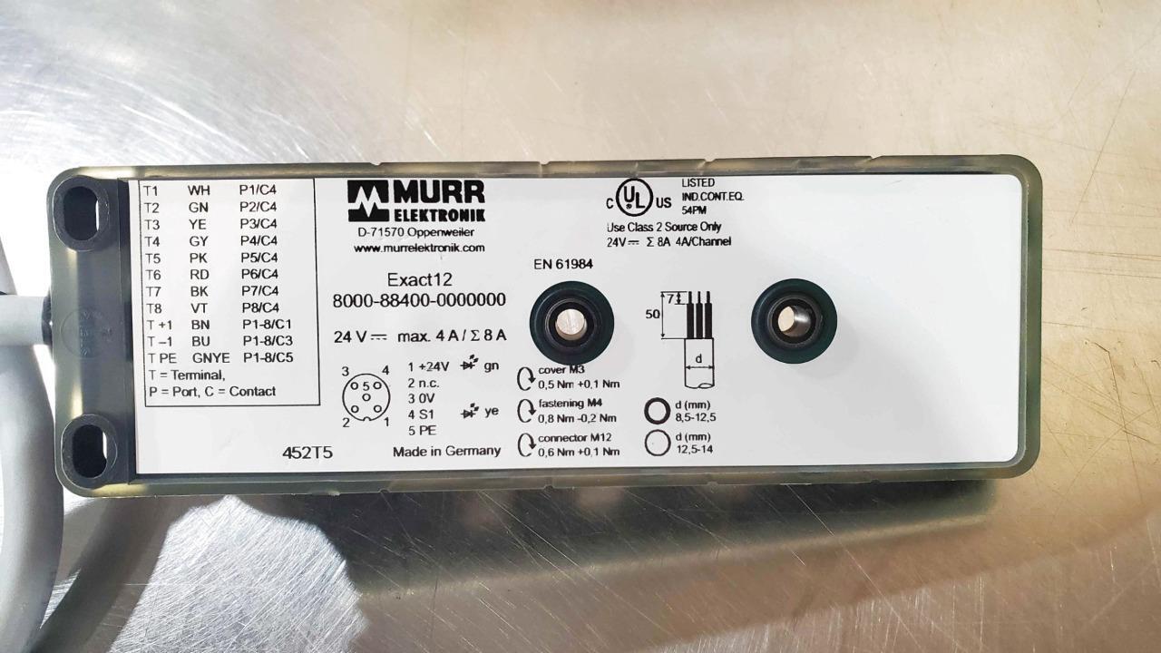 Murr Elektronik 8000-88400-0000000 Exact-12 4-Pole Basic Housing Bus Module