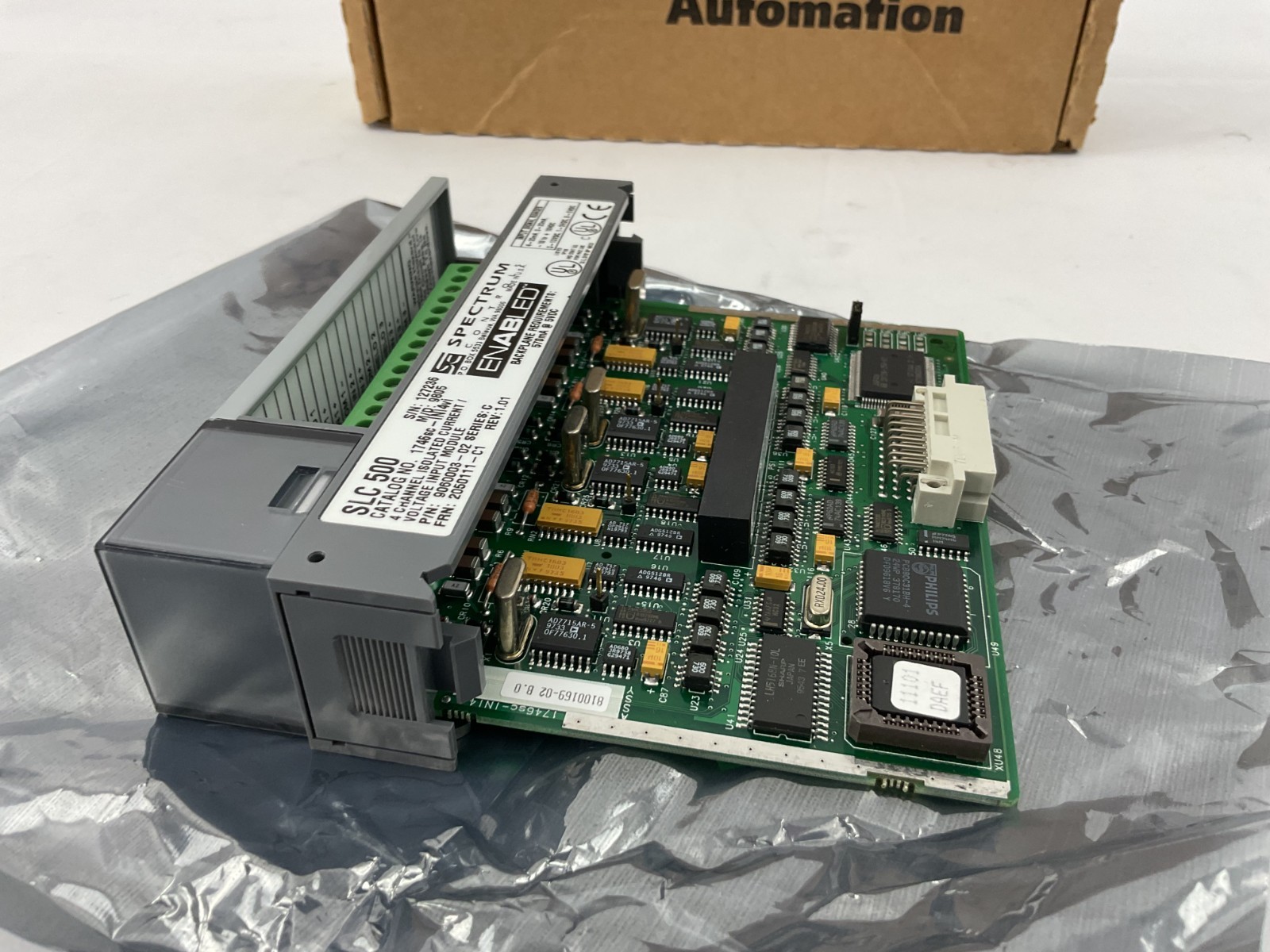 Spectrum Controls SLC 500 1746sc-INI4vi 4CH Analog Input Module 9060003-02