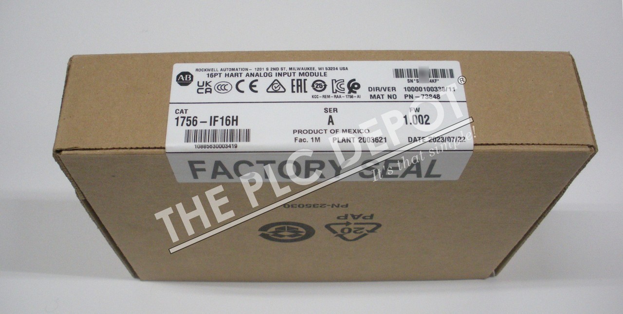 SEALED AUTHENTIC 2023-2024 Allen Bradley 1756-IF16H Analog ControlLogix #QTY