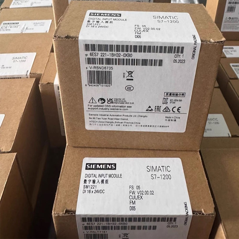 New Siemens Module Digital Input SM 1221 16DQ 24V DC 6ES7221-1BH32-0XB0 PLC