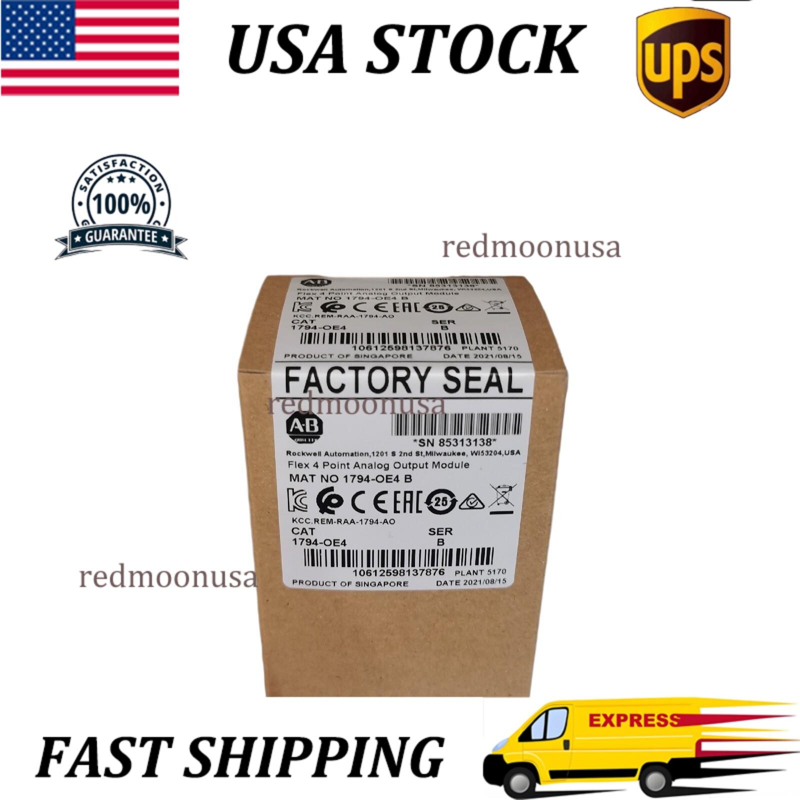 New Factory Sealed AB 1794-OE4 B Flex 4 Point Analog Output Module 1794OE4