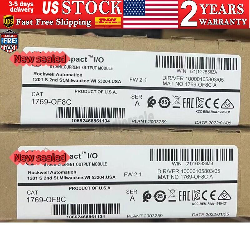 1769-OF8C /A CompactLogix 8 Pt A/O Current Module 1769OF8C US Free Tax