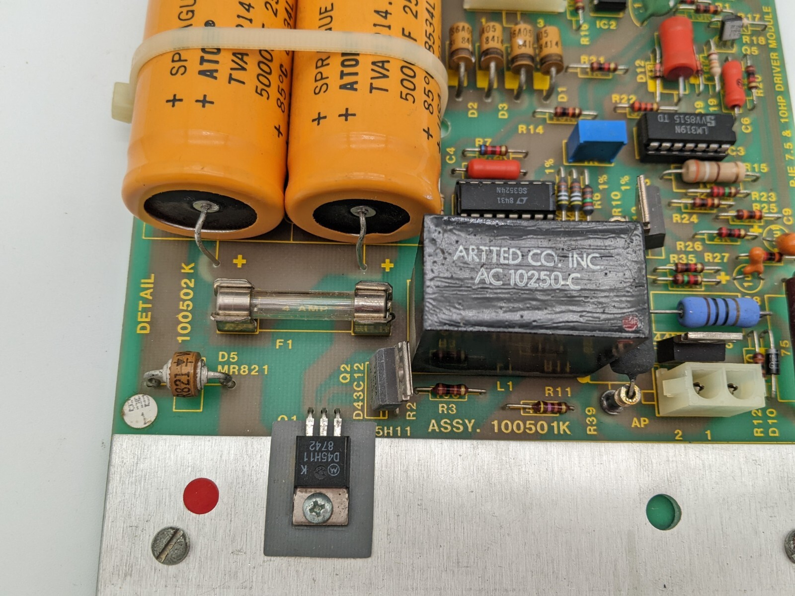 Parametrics 100501K 100502K PJE 7.5 10HP Driver Module PCB PLC Replacement Board