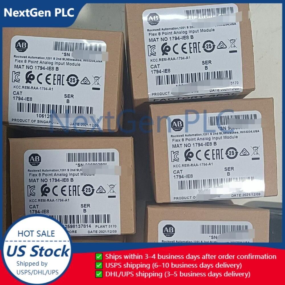 New Allen-Bradley 1794-IE8 Flex 8 Point Analog Input Module 1794IE8 US Free Tax