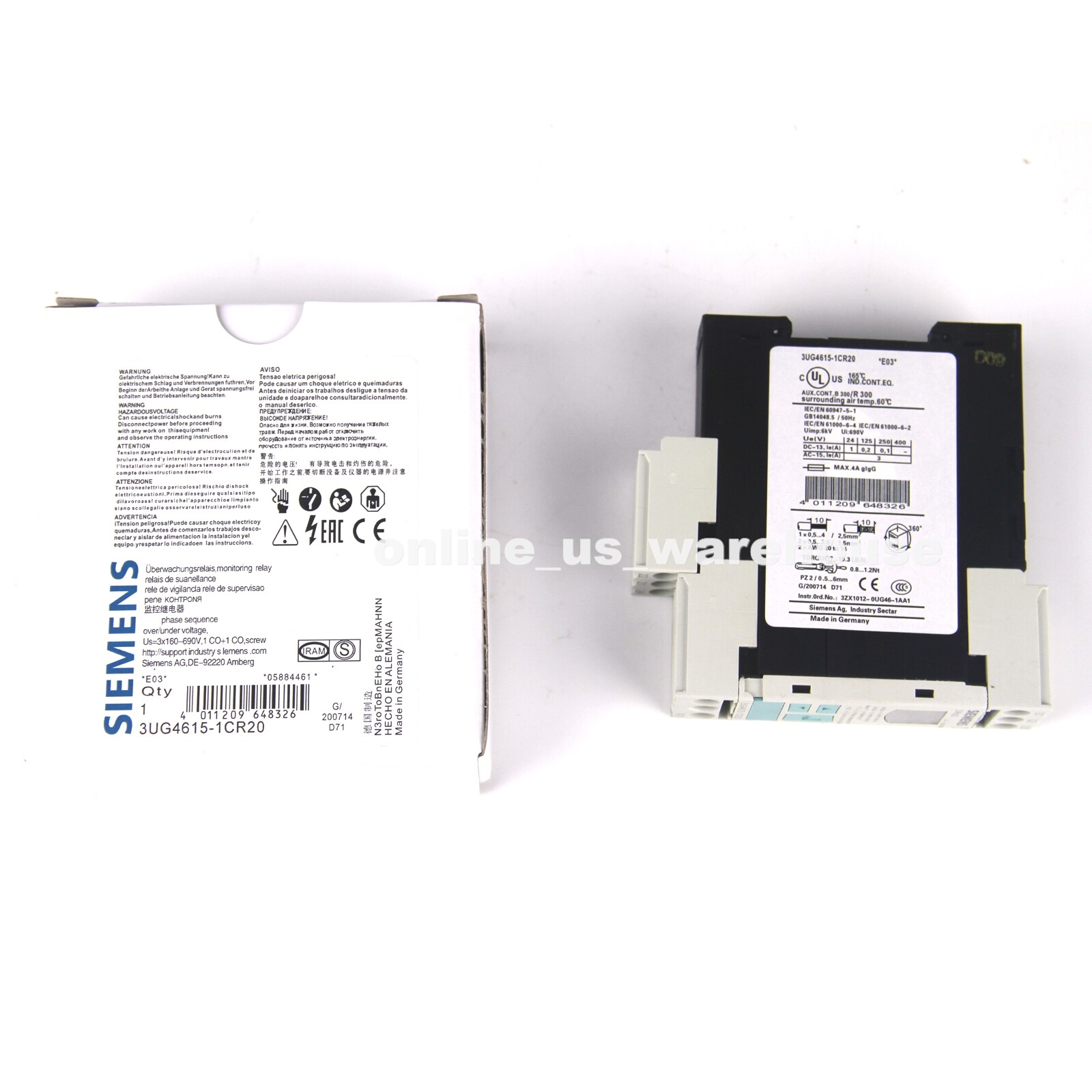 One Brand New SIEMENS 3UG4615-1CR20 Relay Module