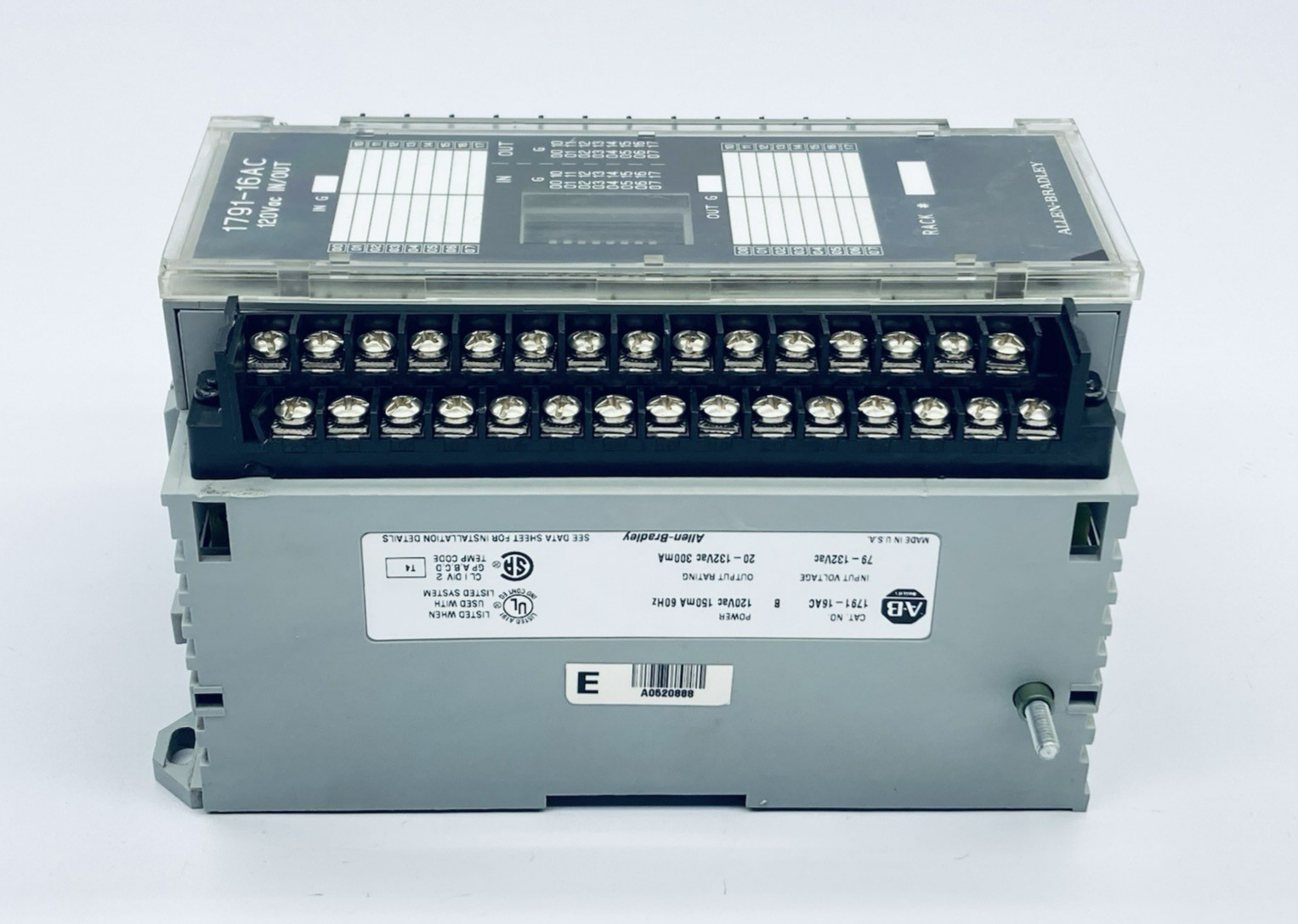 Allen Bradley 1791-16AC 16-Input/Output 32-Points AC Block I/O Module Ser B
