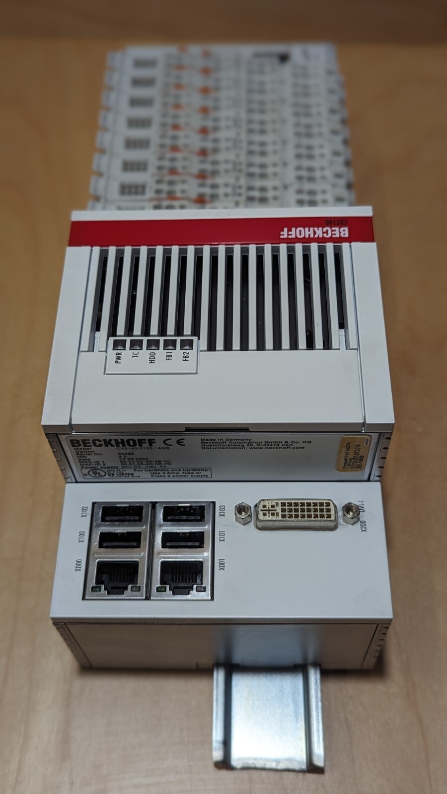 CX5140-0155 BECKHOFF plc controller 4GB Plus Beckhoff EK1122 And BECKHOFF ES2004