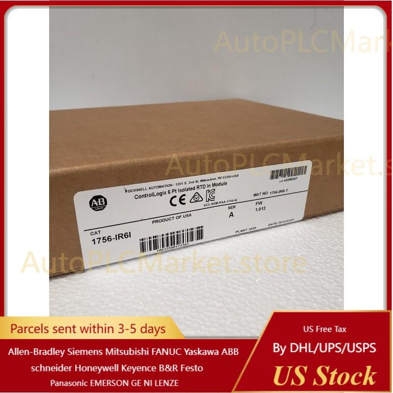 New Sealed AB 1756-IR6I ControlLogix 6 Pt Isolated RTD In Module US Free Tax