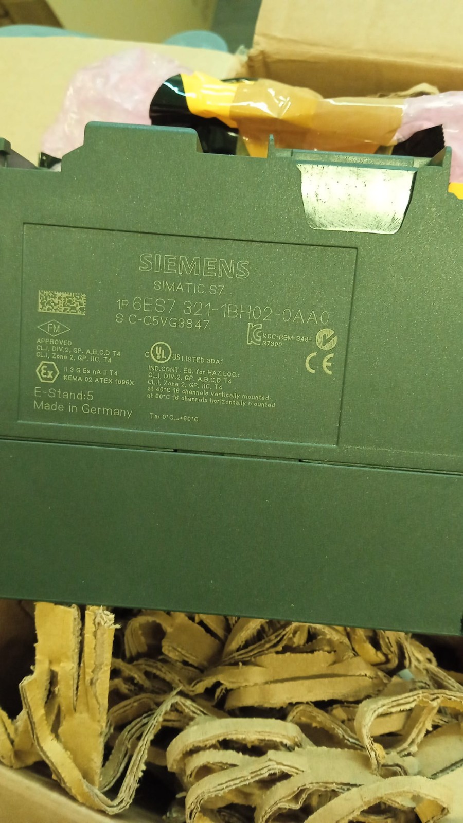 Siemens 6ES7321-1BH02-0AA0 Simatic S7-300 SM 321 16 DI 24VDC Good Condition AsIs