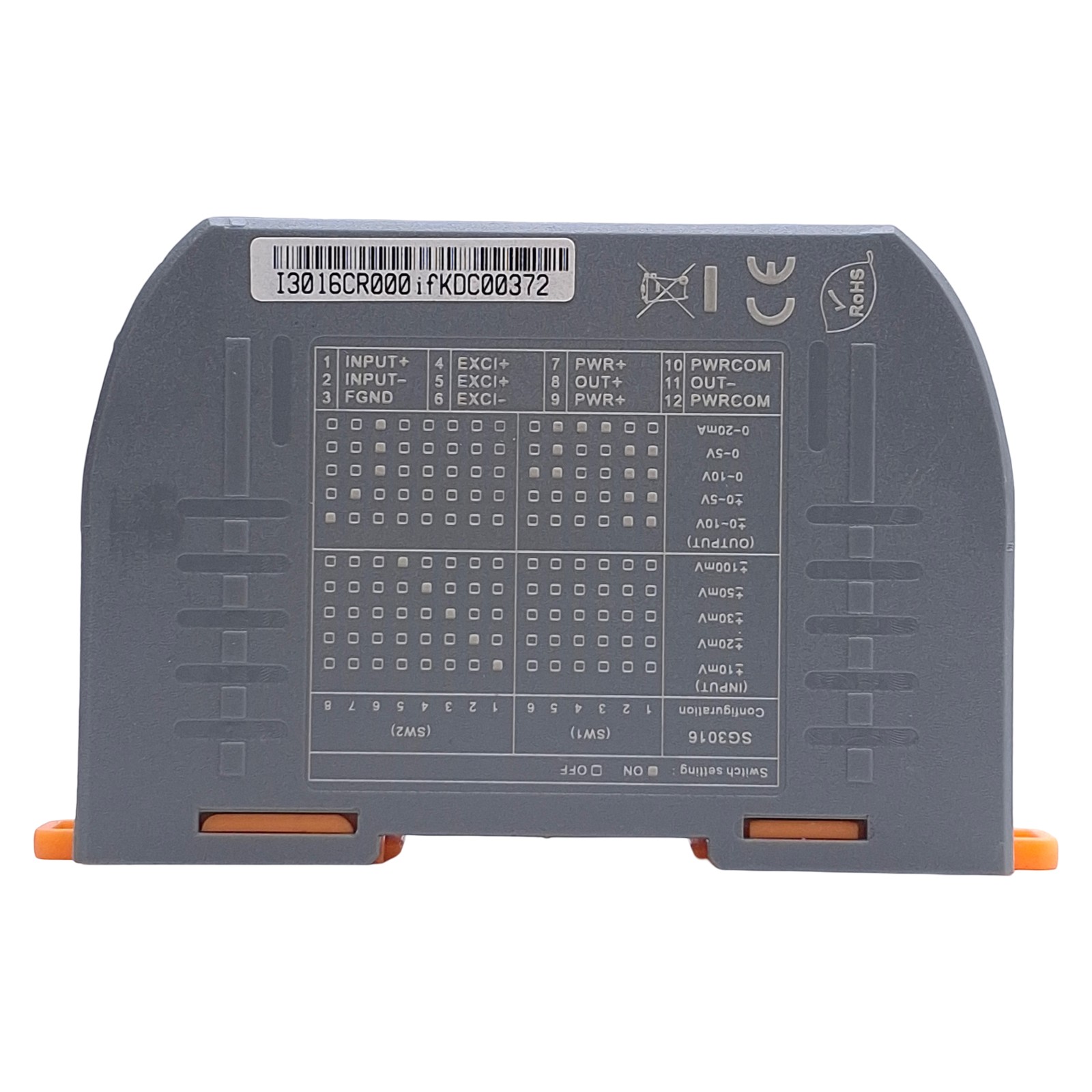ICP CON SG-3016 Strain Gauge Input Module 10-30VDC Supply, DIN Rail Mount