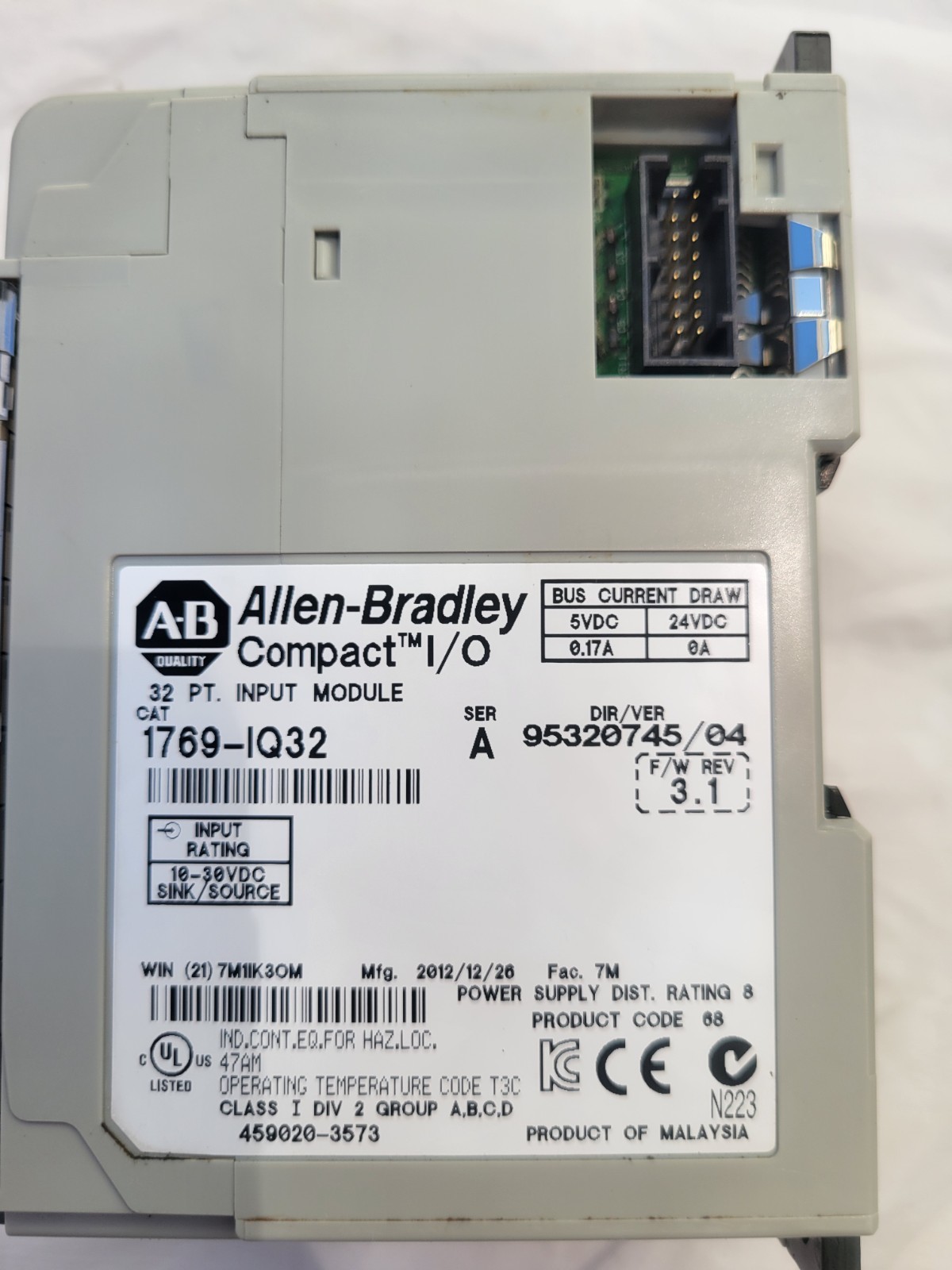 Allen-Bradley 1769-IQ32 Compact I/O Input Module Series A lot of 2