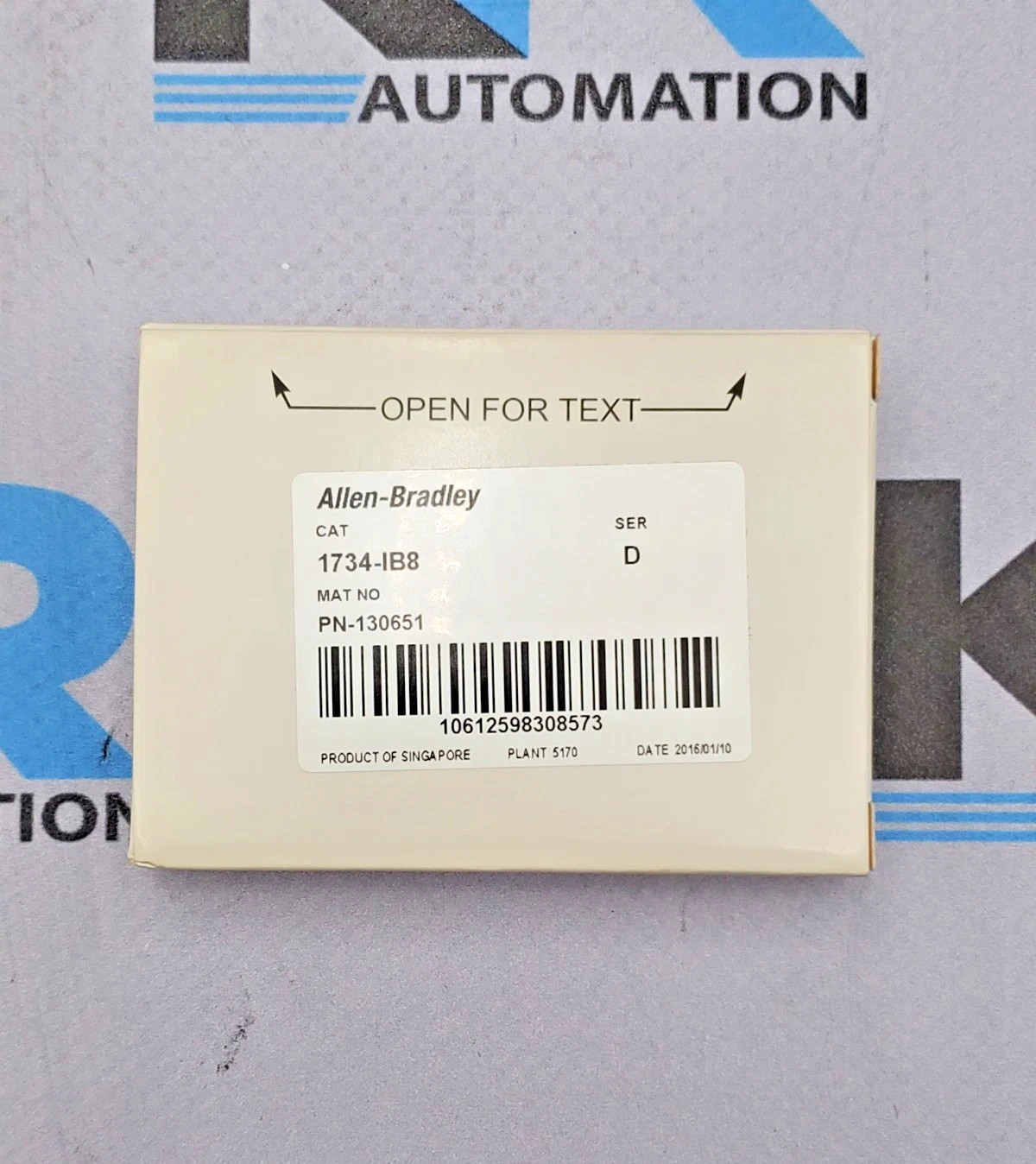 Surplus Pre-Owned Allen Bradley 1734-IB8 /D 8 Point Input Module