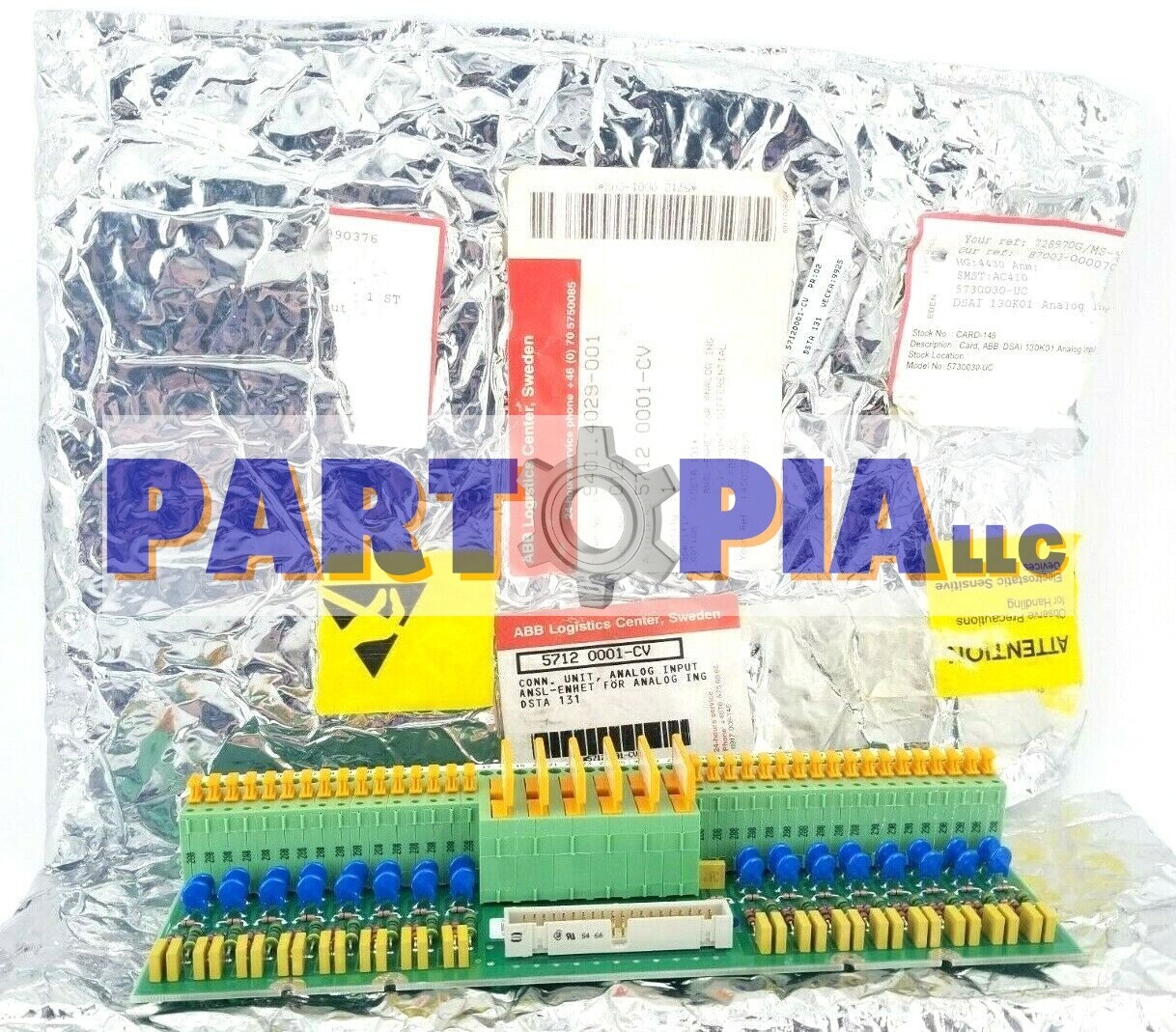 ABB, 57120001-CV, 16 Channel, DSTA 131 Connection Unit for Analog Input Board