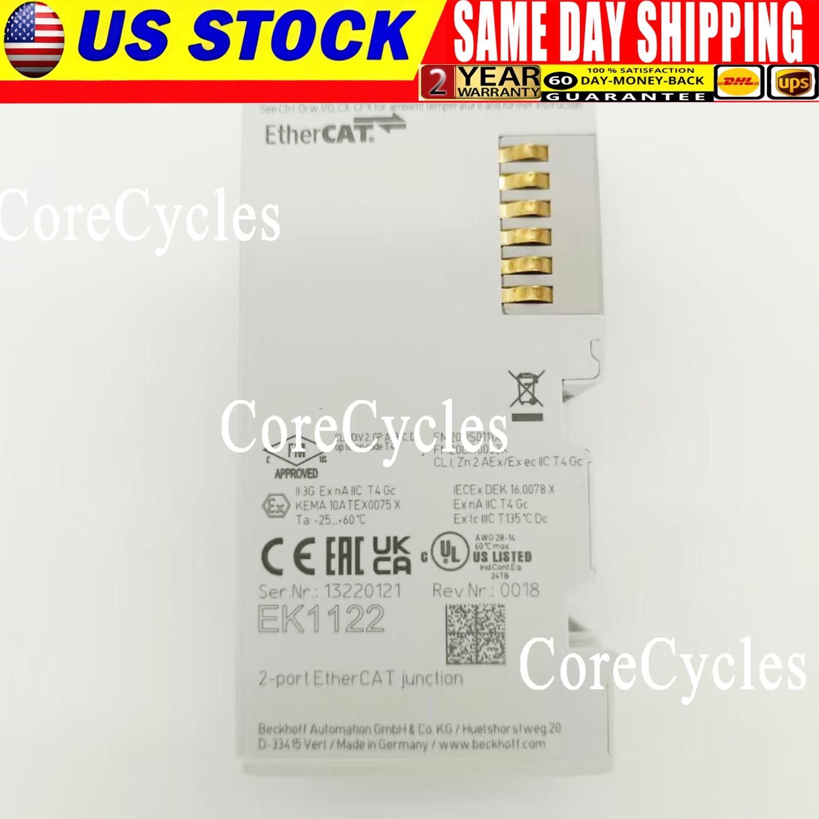 New In Box For BECKHOFF EK1122 2-port EtherCAT Junction