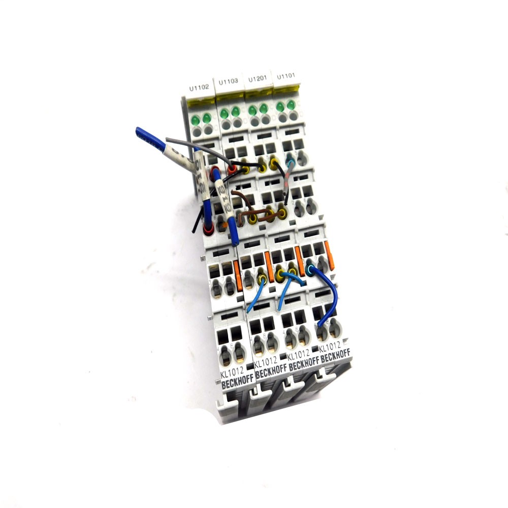 (Lot of 4) Beckhoff KL1012 24VDC 0.2ms 2-Channel Digital Input Bus Terminals