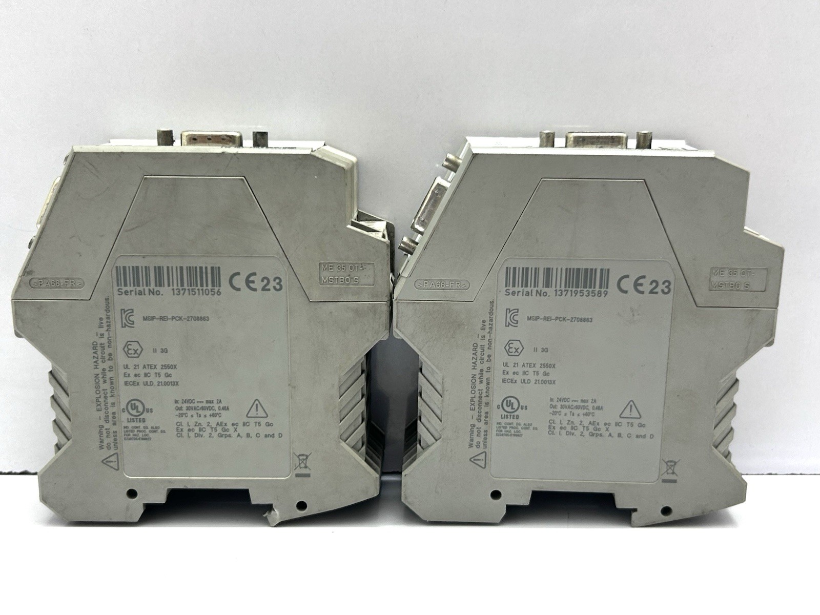 LOT OF 2PCS PHOENIX CONTACT PSI-REP-PROFIBUS/12MB Repeater Module/ 2708863