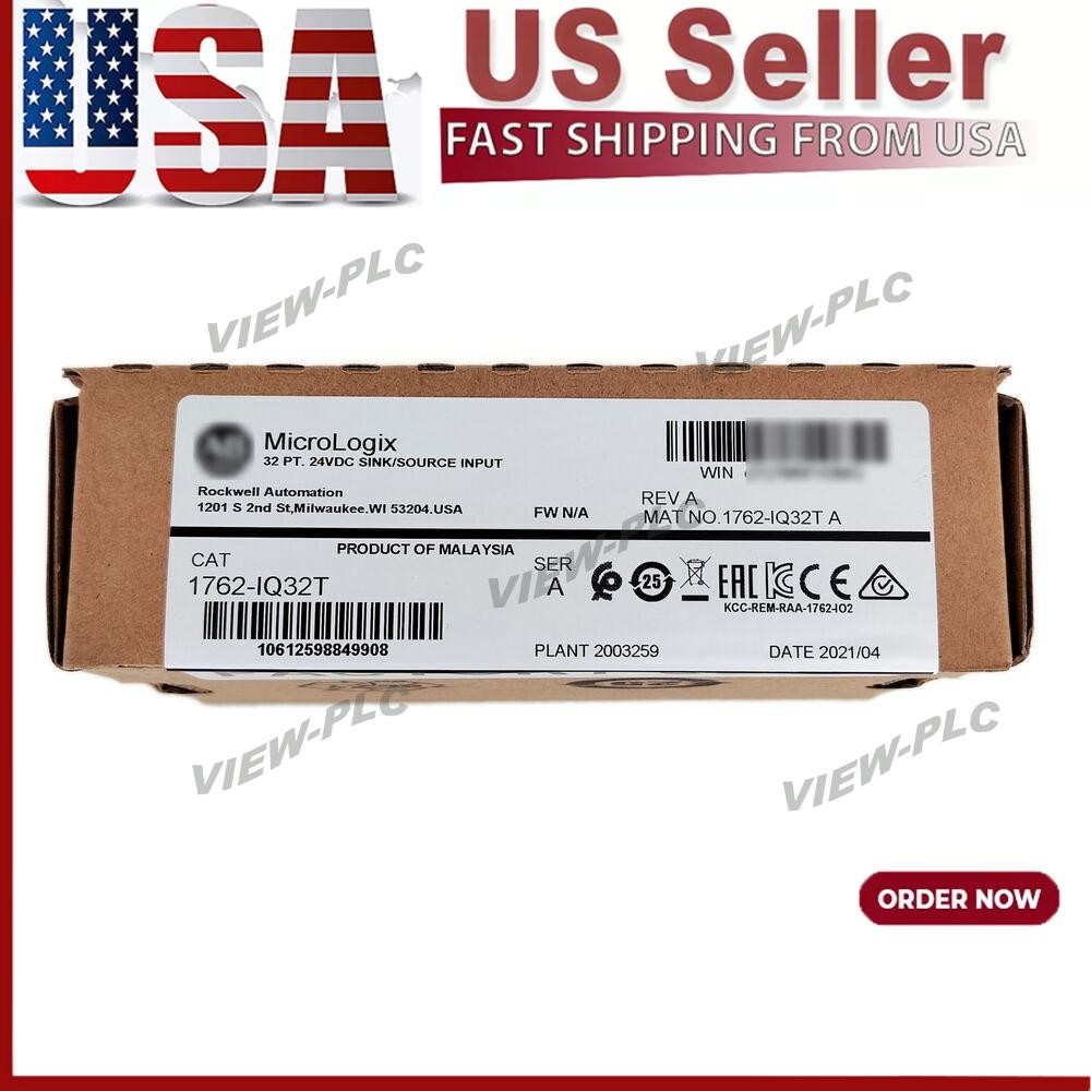 New Sealed Allen-Bradley 1762-IQ32T SER A MicroLogix 32 Point 24VDC Input Module