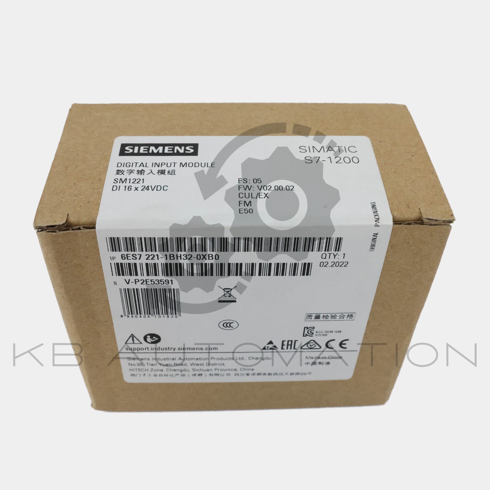 Siemens 6ES7221-1BH32-0XB0 SIMATIC S7-1200 digital input SM1221, 16 DI x 24VDC