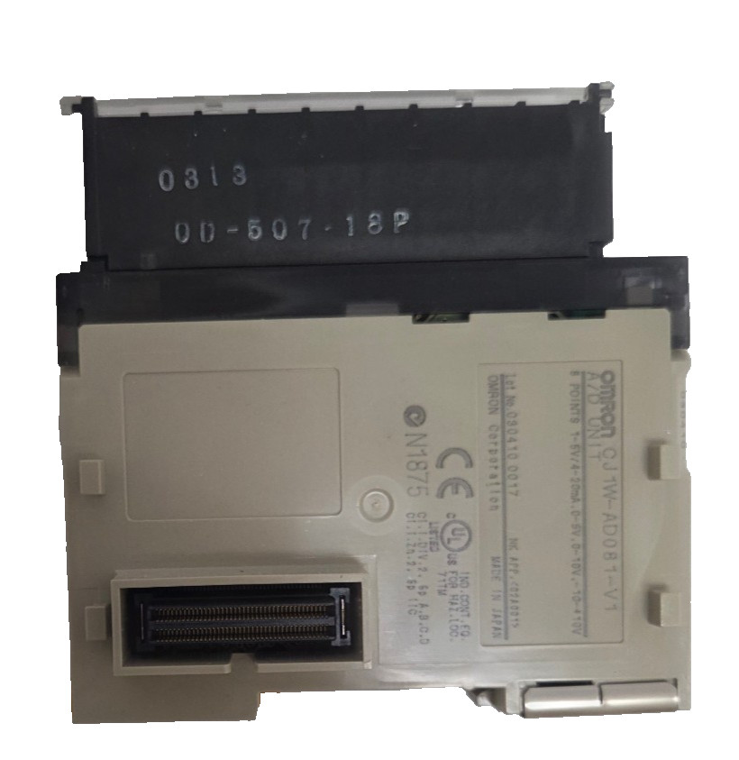 Omron CJ1W-AD081-V1 PLC Analog Input Unit, 8 Inputs, -10…10V, 4…20mA, 1:4000