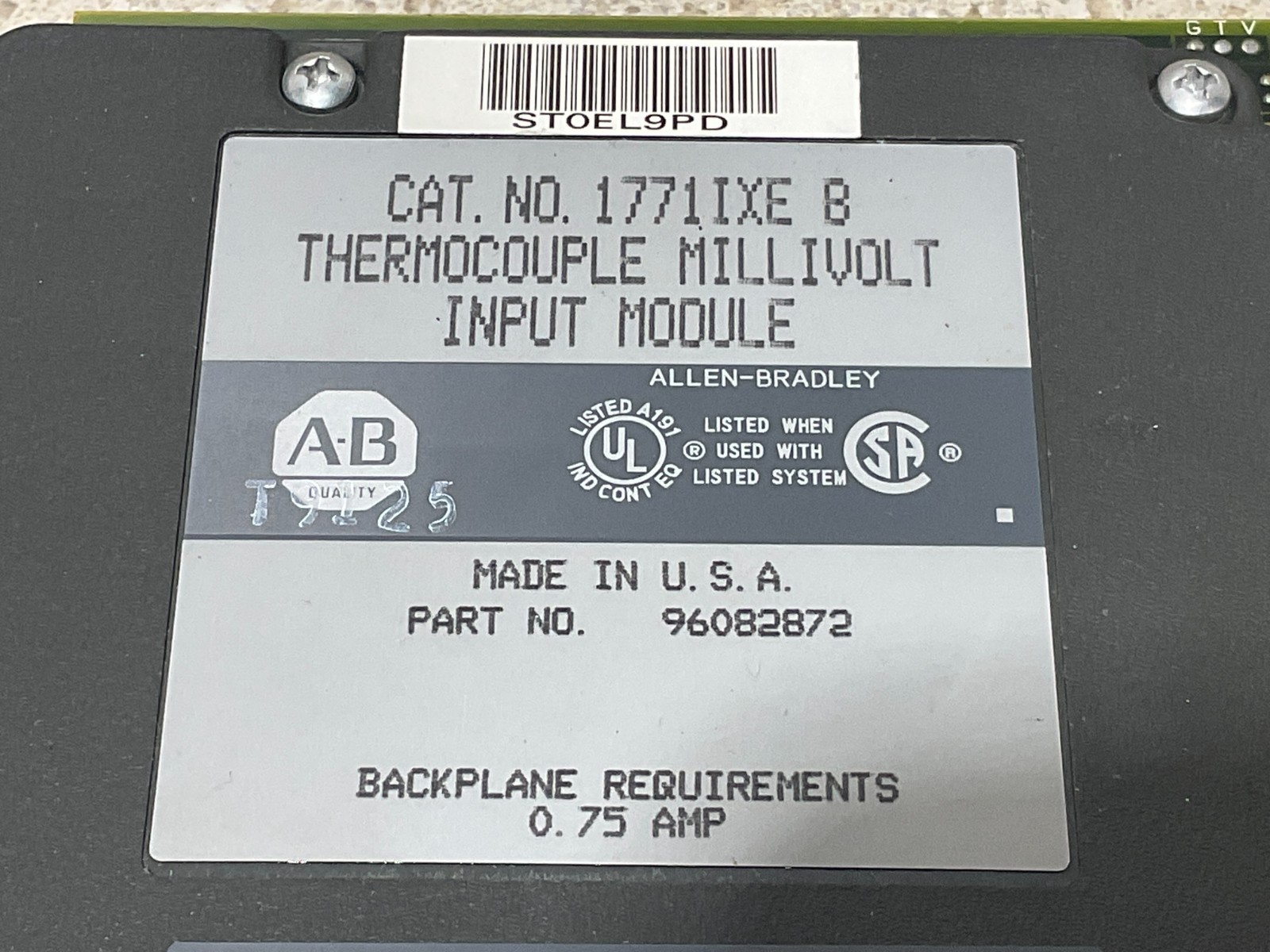 Allen Bradley 1771IXE