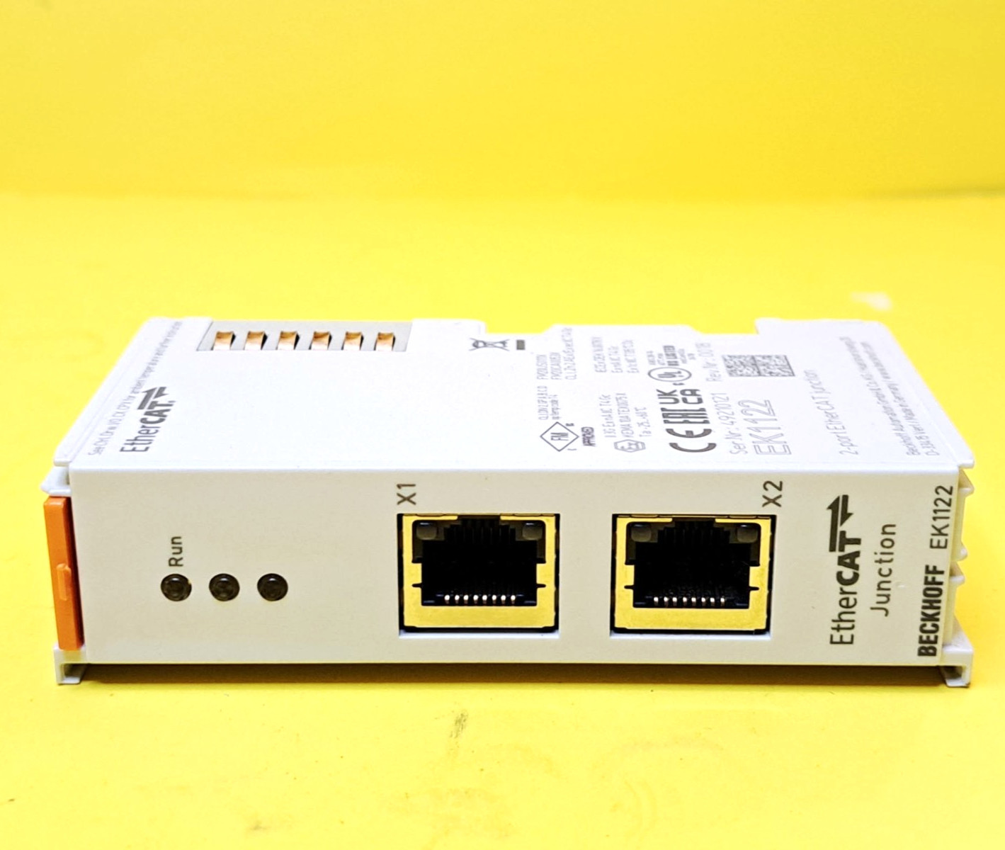 BECKHOFF EK1122 2PORT ETHERCAT JUNCTION MODULE HOT CONNECT STAR NETWORK TOPOLOGY