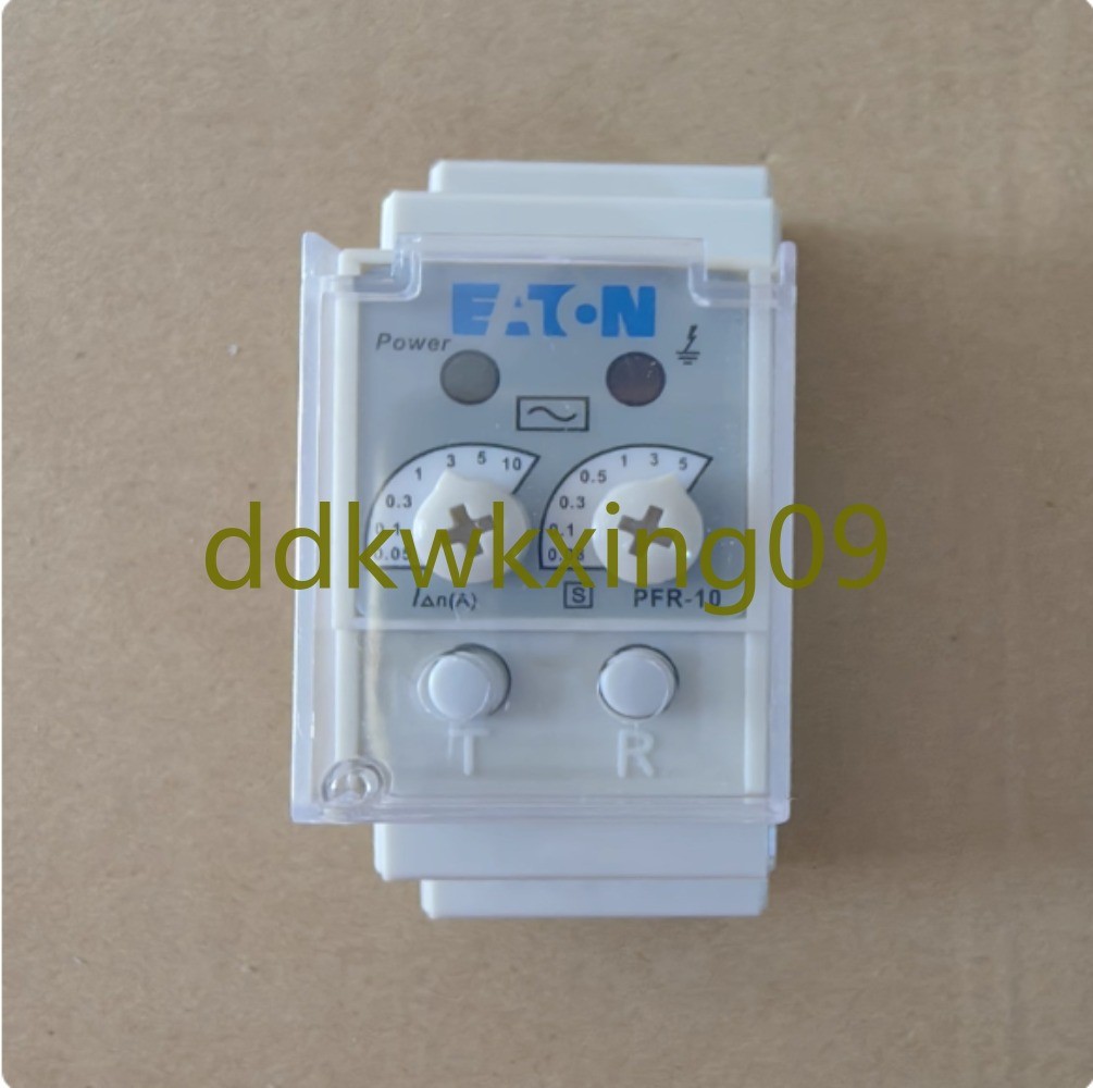 1PCS NEW EATON MOLELLER PFR-10 residual current relay action current 0.05-10A