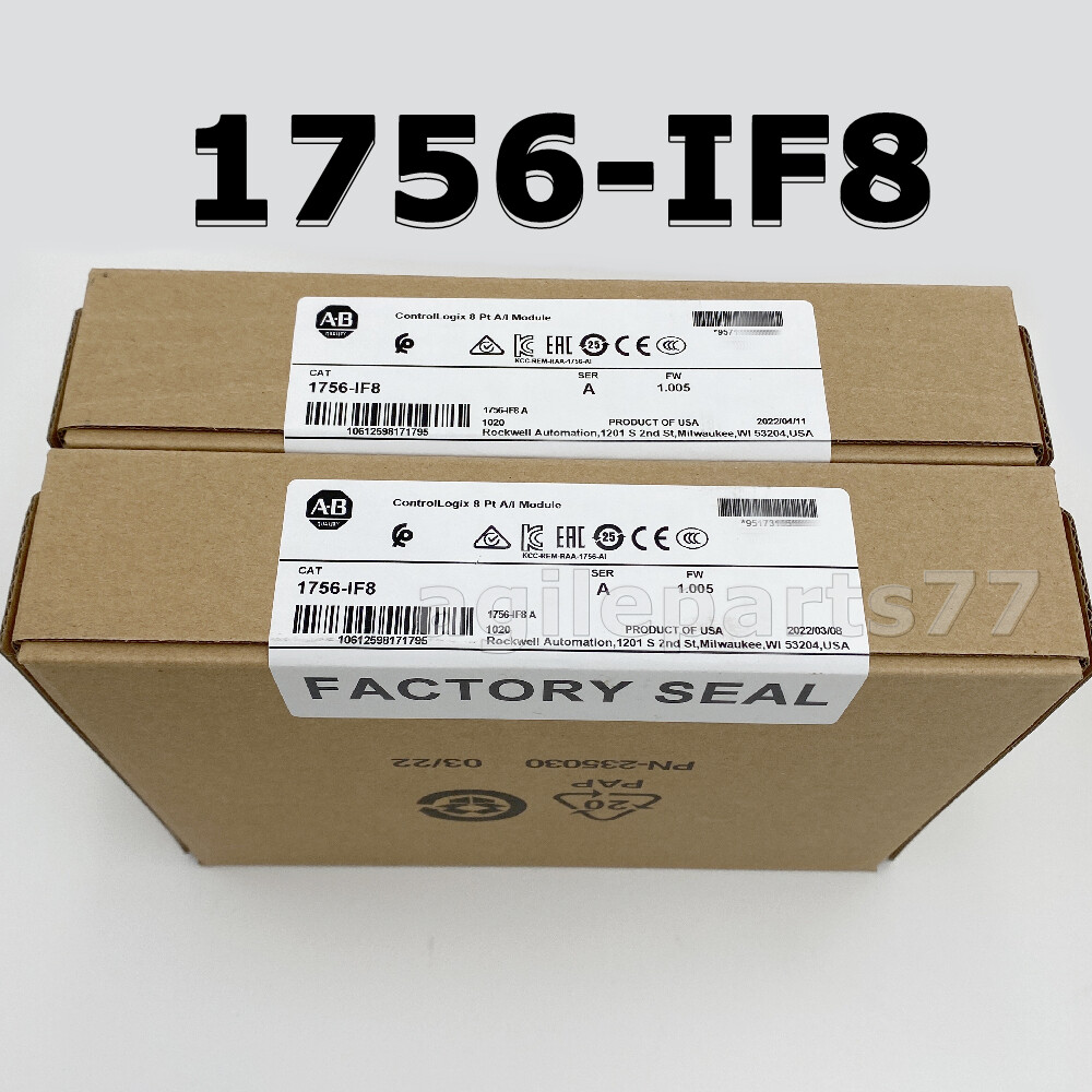 NEW 1756-IF8 AB ControlLogix Point A/I Module 2022 NEW Factory Sealed 1756IF8 TX