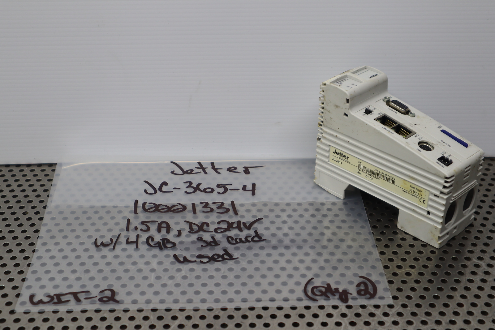 Jetter JC-365-4 10001331 Power Supply Module DC24V 1.5A Used With Warranty