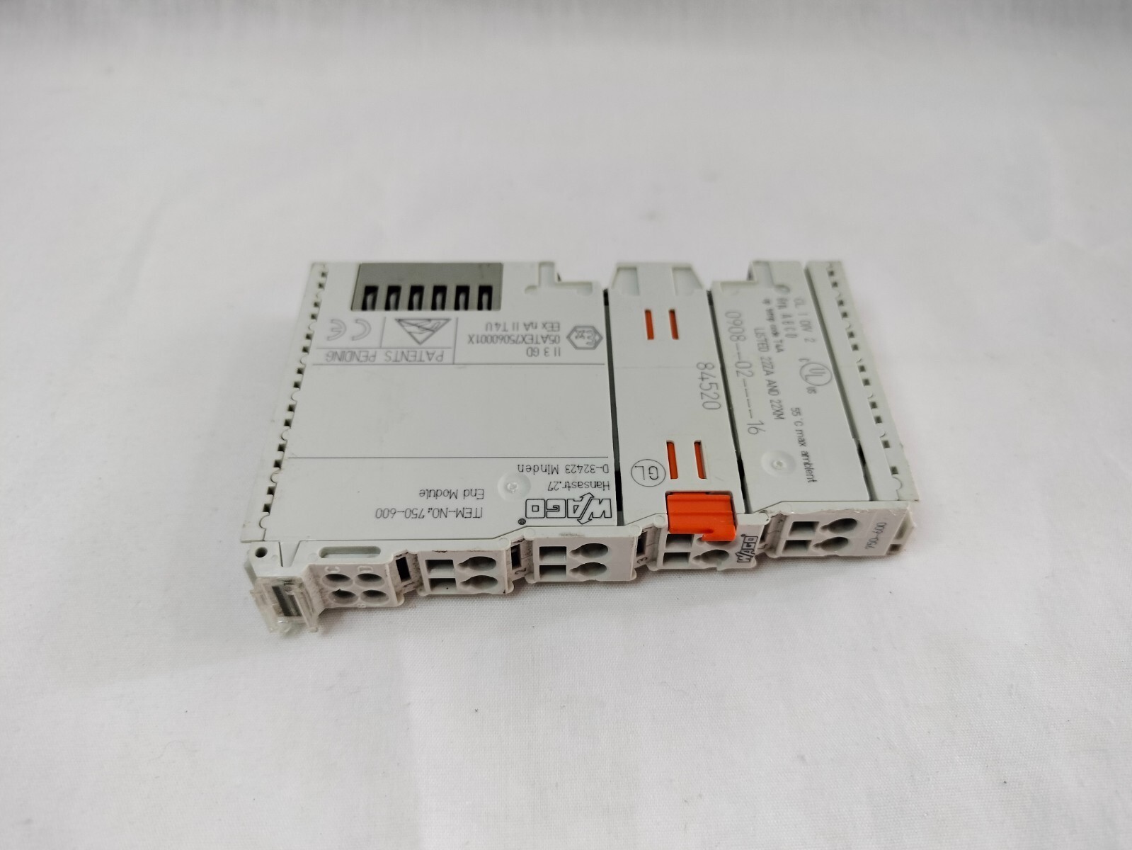 Wago 750-600 750600 End Module 2A0 10V DC Programmable Logic Controller