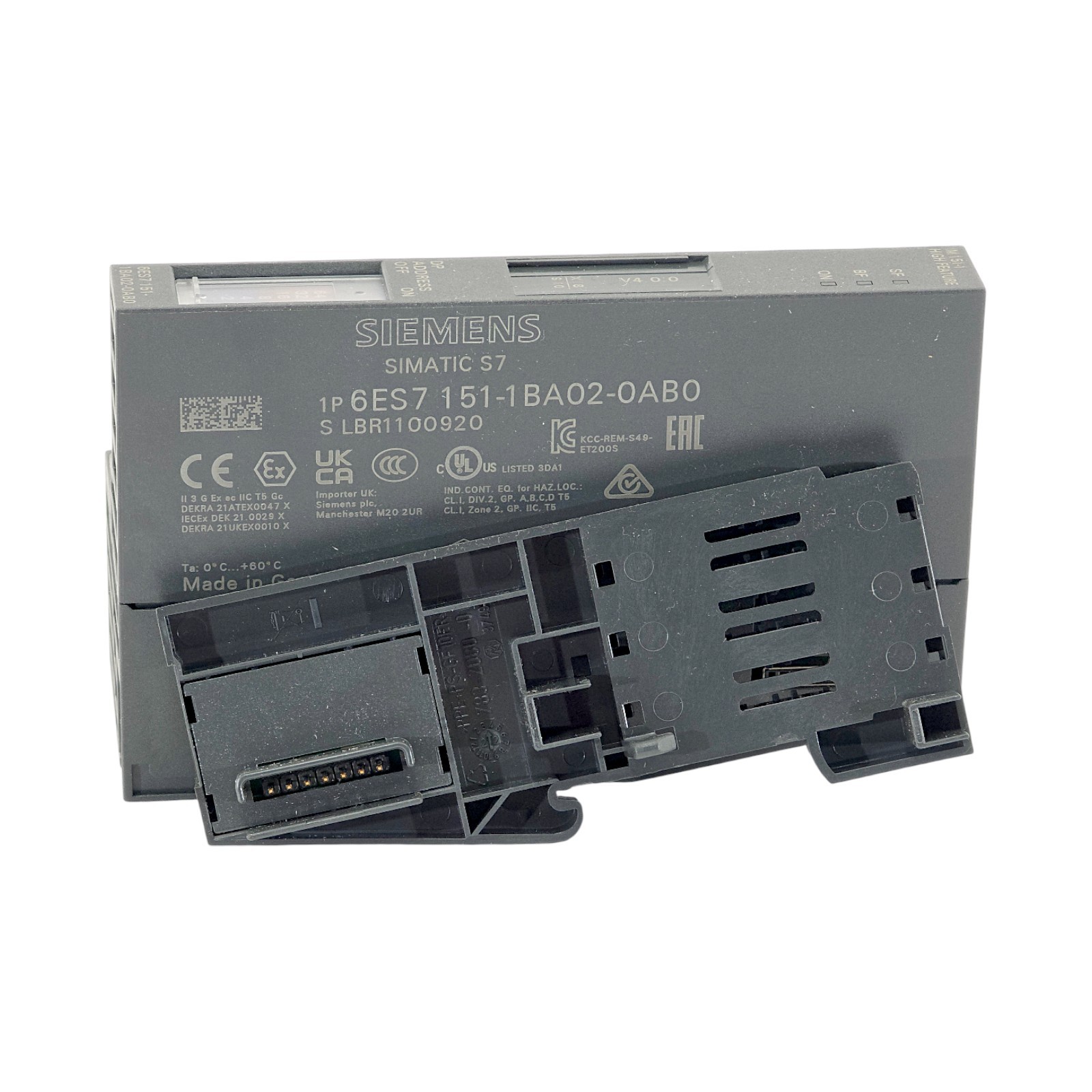 SIEMENS 6ES7151-1BA02-0AB0 SIMATIC DP INTERFACE MODULE