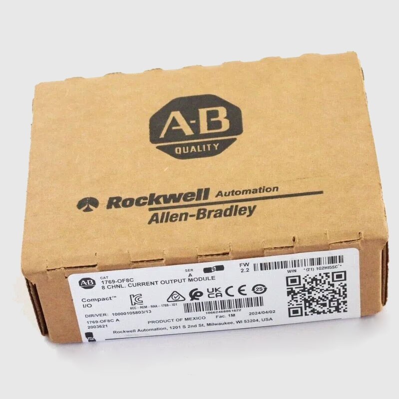 New Factory Sealed AB 1769-OF8C /A CompactLogix 8 Pt A/O Current Module 1769OF8C