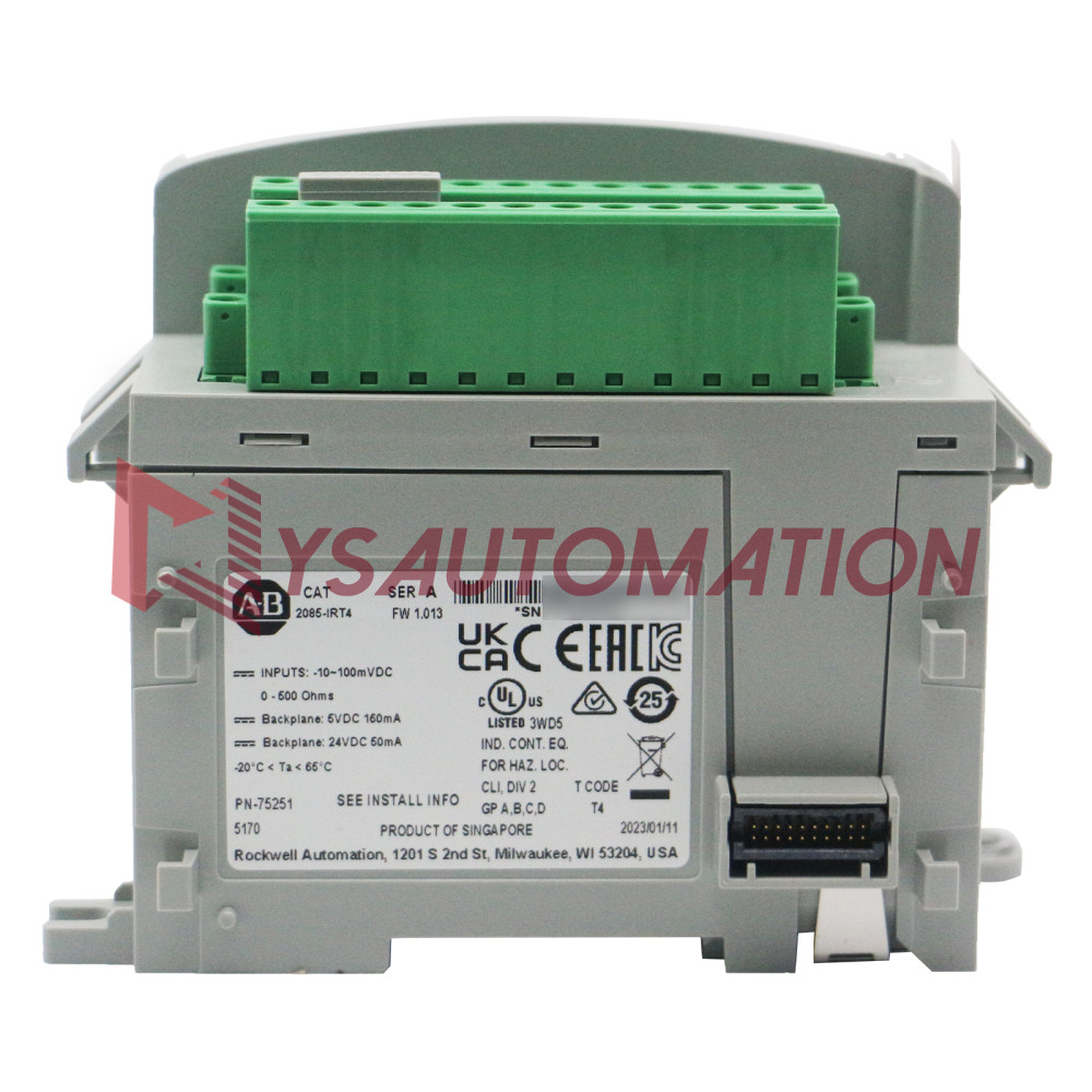 New Sealed 2085-IRT4 SER A Allen-Bradley Micro850 4CH TC/RTD Input Module Analog