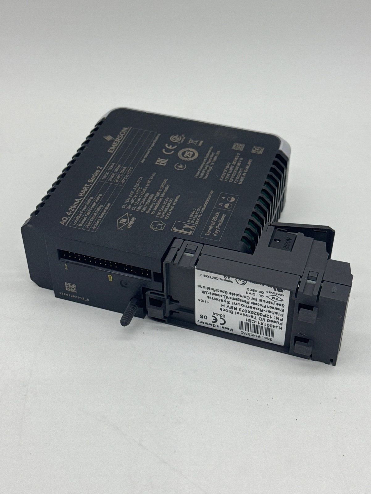 Fisher-Rosemount KJ3221X1-BA2 Analog Output Module /KJ4001X1-CB1 Terminal Block