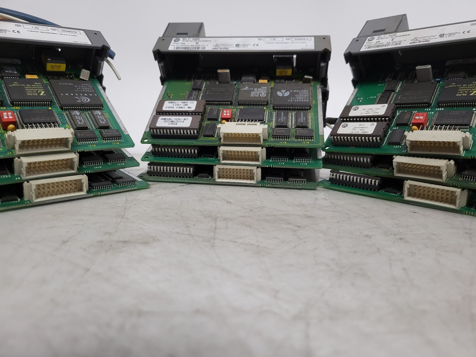 Lot of 27 Allen Bradley SLC 500 Remote I/O Modules – 4-CH. Scanner (1746-SN)