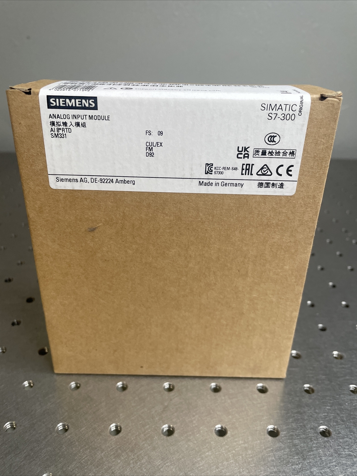 Siemens Simatic S7-300 Analog Input Module 6ES7 331-7PF01-0AB0