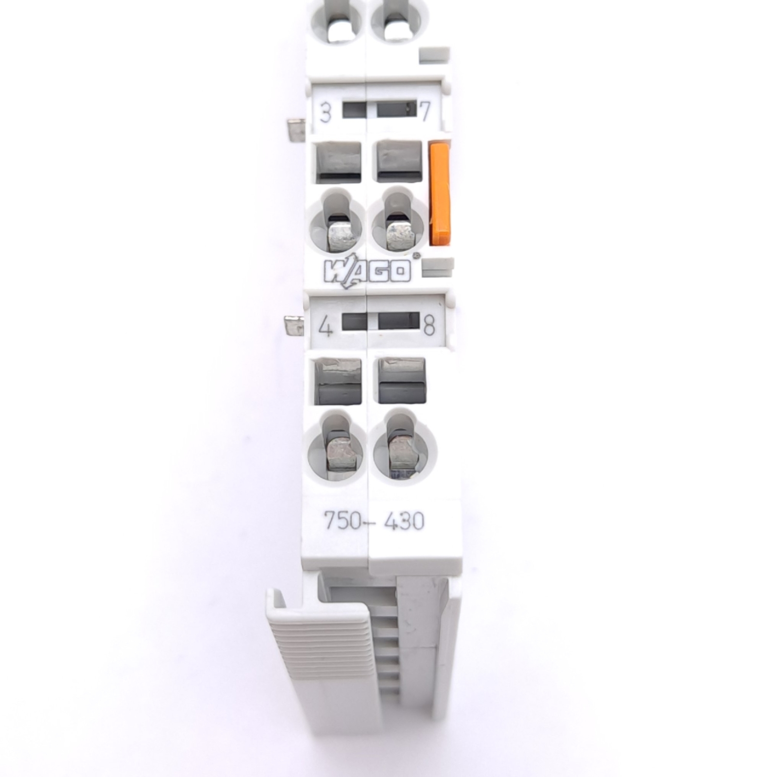 Wago 750-430 Digital Input Module, 8-Channel DI, 24VDC, 3ms, Cage Clamp, DIN