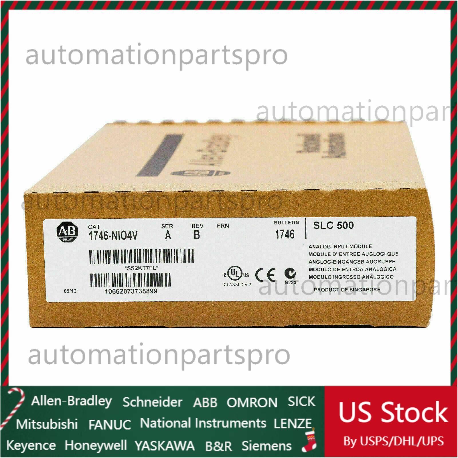 Sealed AB 1746-NIO4V SER A SLC 500 Analog Output Module FAST SHIP US Free Tax