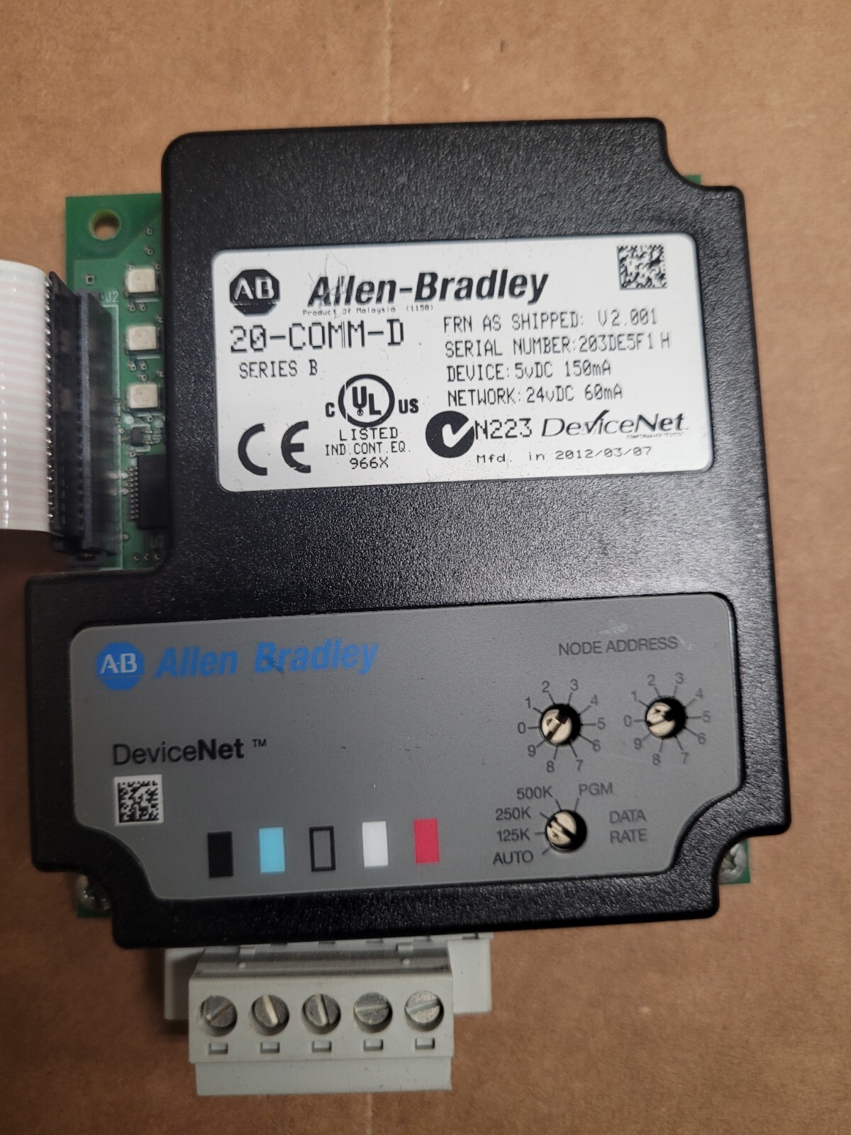 AB 20-COMM-D SER A FRN 2.001 COMMUNICATION