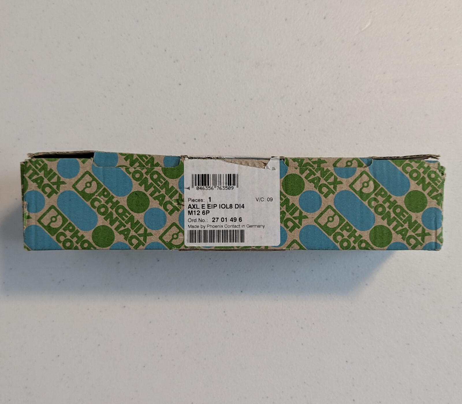 Phoenix Contact 2701496, AXL E EIP IOL8 DI4 M12 6P Expansion I/O Module