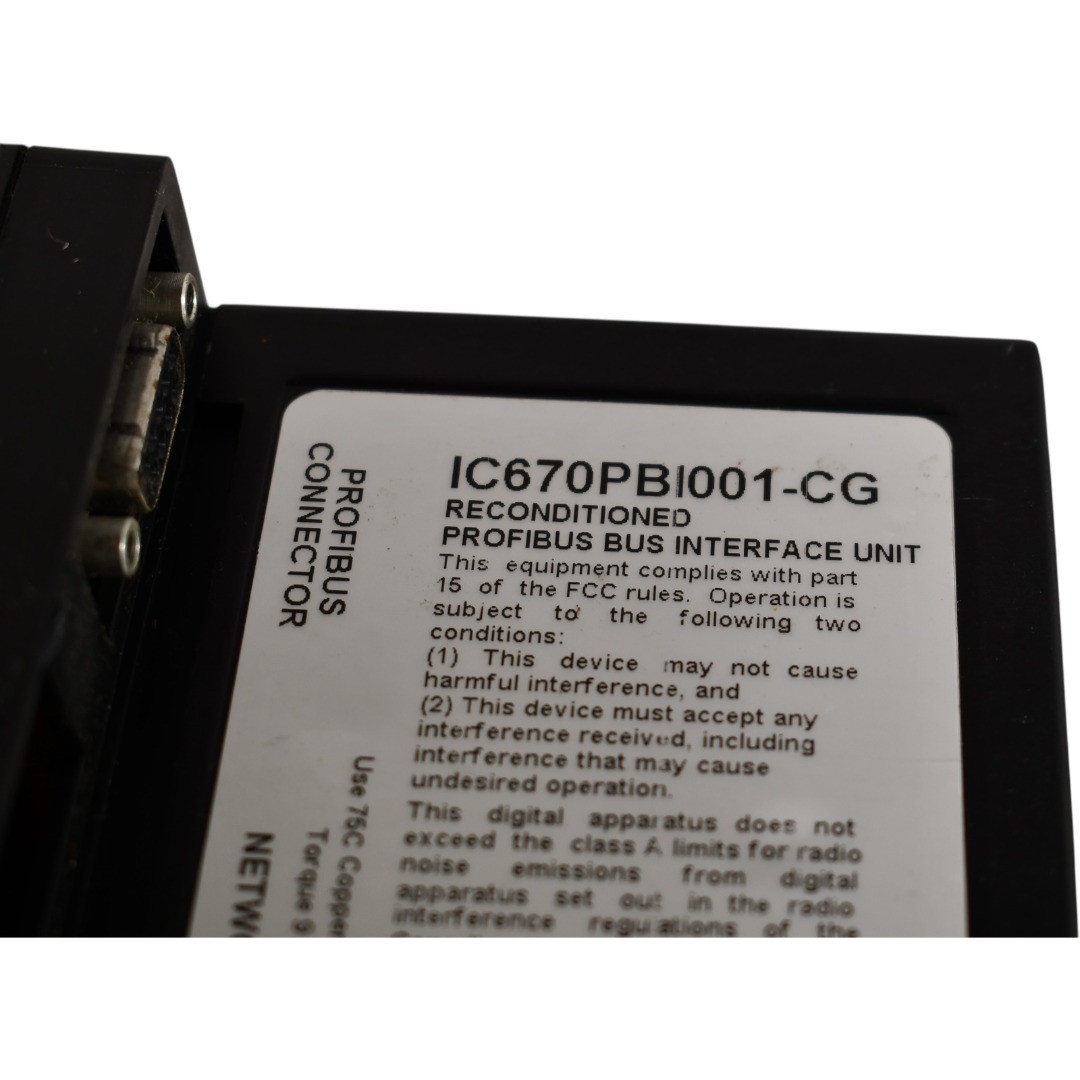 GE Fanuc IC670PBI001-CG Profibus DP Interface with 2x IC670ALG320K Analog Input