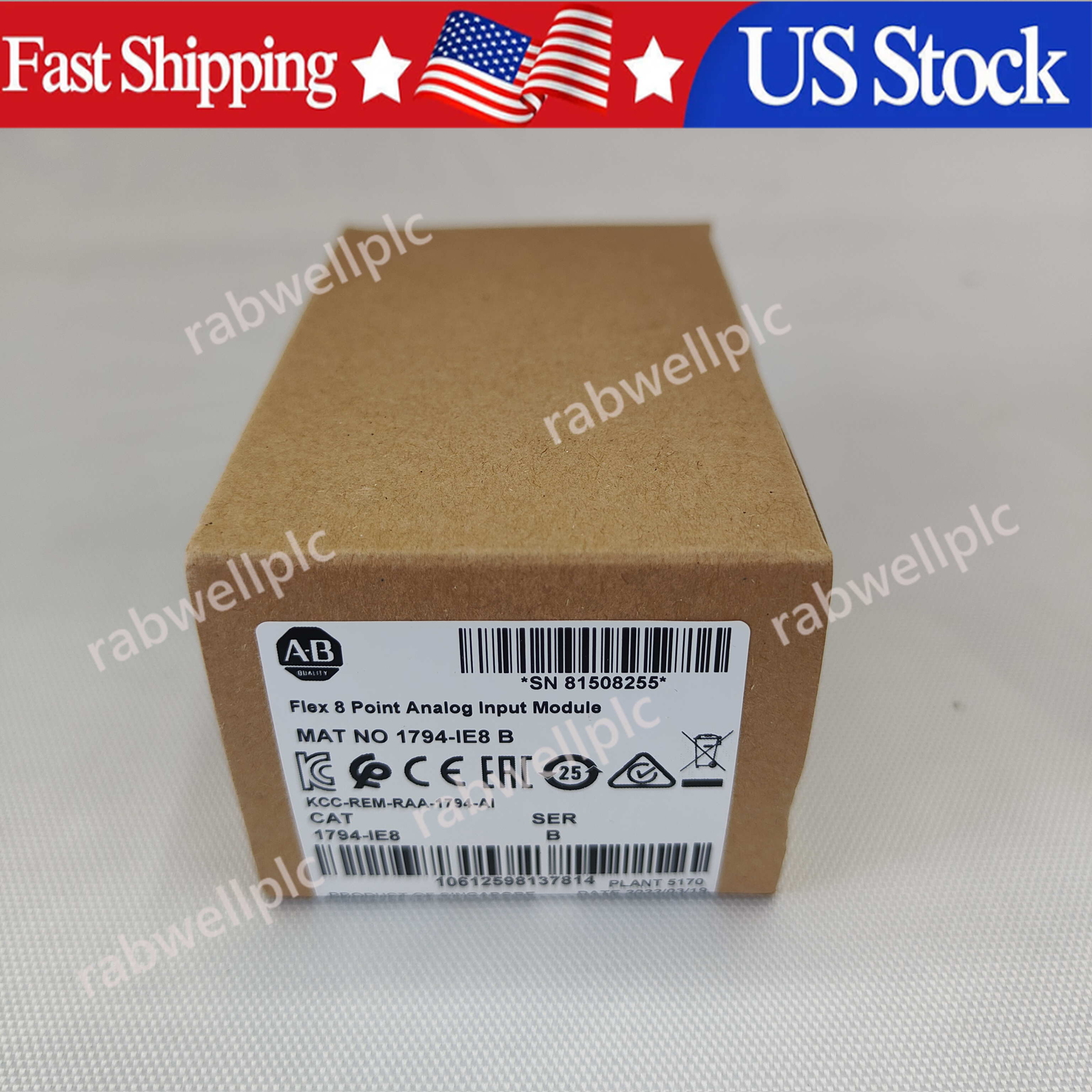 New Allen-Bradley 1794-IE8 SER B Flex 8 PointAnalog Input Module AB 1794IE8 US